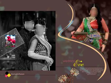 Free Dreamy Wedding Photo Album 18x24 PSD – Bokeh Lights
