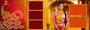 Free Elegant Indian Wedding Album 12x36 PSD – Brush Strokes