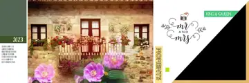 Free Floral Wedding Album 12x36 PSD – Vintage Frame