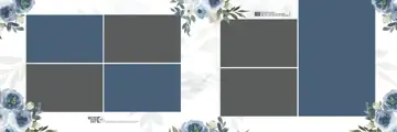 Free Fresh Karizma Wedding Album 12x36 PSD – Paisley Pattern