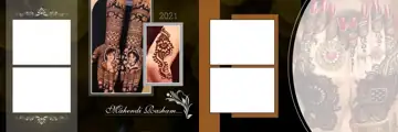 Free Fresh Mehndi Wedding Album 12x36 PSD – Glitter Accents