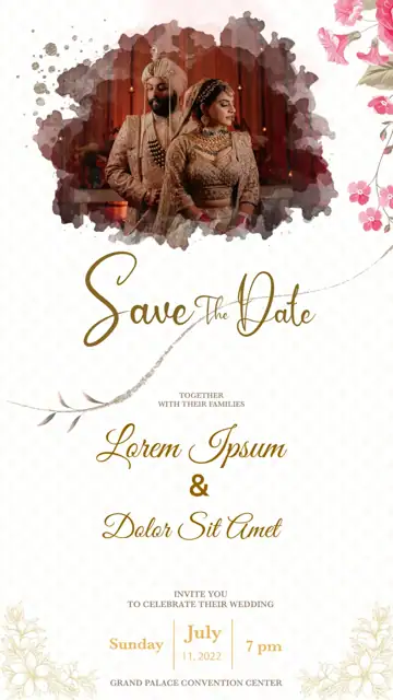 Free Golden Wedding Invitation PSD – Mandala Art