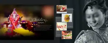 Free Graceful Wedding Photo Album 12x30 PSD – Bokeh Lights