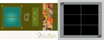 Free Graceful Wedding Photo Album 14x36 PSD – Lace Ornaments