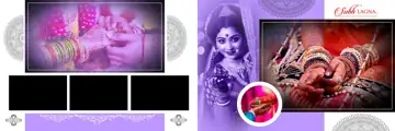 Free Grand Indian Wedding Album 12x36 PSD – Paisley Pattern