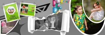 Free Luxury Birthday & Baby Album PSD – Brush Strokes