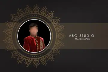 Free Luxury Wedding Album Cover 12x18 PSD – Damask Texture