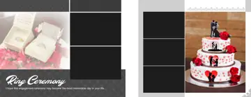 Free Minimal Wedding Photo Album 14x36 PSD – Brush Strokes
