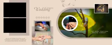 Free Modern Karizma Photo Album 12x30 PSD – Gold Frame