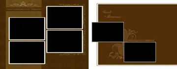 Free Modern Wedding Photo Album 14x36 PSD – Bokeh Lights