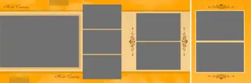 Free Ornate Haldi Wedding Album 12x36 PSD – Silk Texture