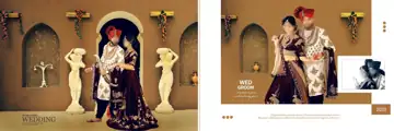 Free Ornate Pre-Wedding Album 12x36 PSD – Temple Motif