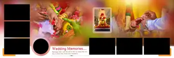 Free Ornate Wedding Album 12x36 PSD – Bokeh Lights