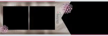 Free Ornate Wedding Album 12x36 PSD – Floral Border
