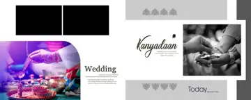 Free Ornate Wedding Photo Album 12x30 PSD – Peacock Art