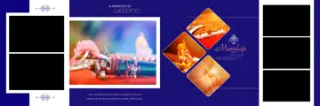 Free Regal Wedding Album 12x36 PSD – Watercolour Splash