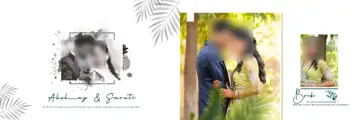 Free Rich Maroon Wedding Album 12x36 PSD – Floral Border