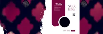 Free Rich Maroon Wedding Album 12x36 PSD – Lace Ornaments