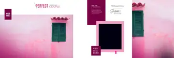 Free Rich Maroon Wedding Album 12x36 PSD – Peacock Art