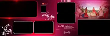 Free Rich Maroon Wedding Album 12x36 PSD – Royal Arch