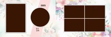 Free Rich Maroon Wedding Album Cover 12x36 PSD – Kolam Pattern