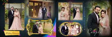 Free Royal Wedding Album 12x36 PSD – Rose Petals