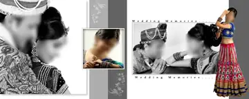 Free Stylish Wedding Photo Album 12x30 PSD – Peacock Art