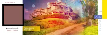 Free Timeless Pre-Wedding Album Background PSD – Pastel Clouds