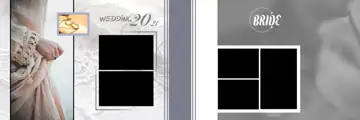 Free Traditional Wedding Album 12x36 PSD – Glitter Accents