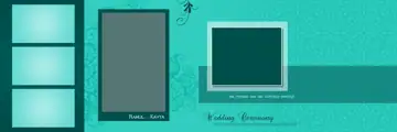 Fresh & Artistic Wedding Album 12x36 PSD with Paisley Pattern