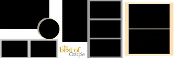 Fresh & Dreamy Wedding Album 12x36 PSD with Gold Frame
