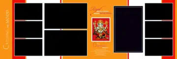 Fresh & Elegant Wedding Album 12x36 PSD with Temple Motif