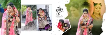 Fresh & Golden Wedding Album 12x36 PSD with Bokeh Lights