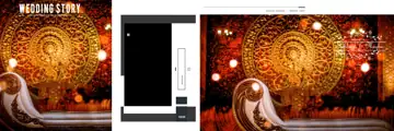 Fresh & Luxury Wedding Album 12x36 PSD with Bokeh Lights