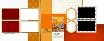 Fresh Photo Album 12x30 PSD with Paisley Pattern
