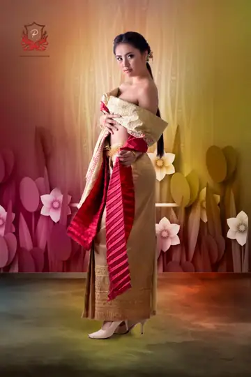 Fresh Studio Background PSD with Temple Motif
