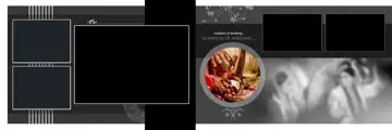 Fresh & Timeless Wedding Album 12x36 PSD with Damask Texture