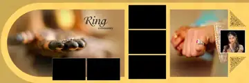 Fresh & Vibrant Wedding Album 12x36 PSD with Vintage Frame