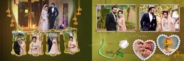 Fresh Wedding Album 12x36 PSD with Glitter Accents