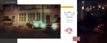 Fresh Wedding Photo Album 12x30 PSD with Lotus Design