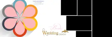 Golden Lace Ornaments Wedding Album 12x36 PSD