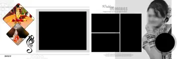Golden Mandala Art Wedding Album 12x36 PSD