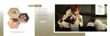 Golden Wedding Album 12x36 PSD with Geometric Lines
