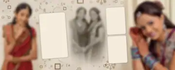 Golden Wedding Photo Album 12x30 PSD with Bokeh Lights