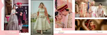 Graceful & Bright Wedding Album 12x36 PSD with Brush Strokes