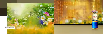 Graceful & Classic Wedding Album 12x36 PSD with Gold Frame