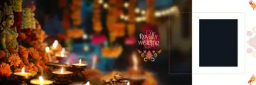 Graceful & Classic Wedding Album 12x36 PSD with Peacock Art