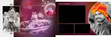 Graceful & Floral Wedding Album 12x36 PSD with Mandala Art