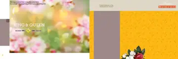 Graceful Glitter Accents Pre-Wedding Album Background 12x36 PSD