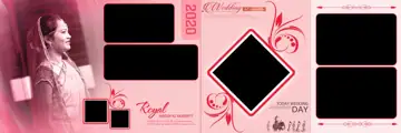 Graceful Glitter Accents Wedding Album 12x36 PSD